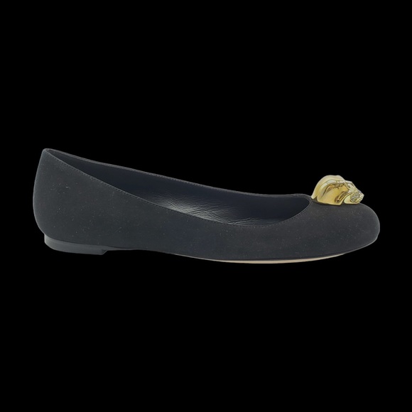 Alexander McQueen Classic Skull Suede Leather Flats Ballerinas Shoes